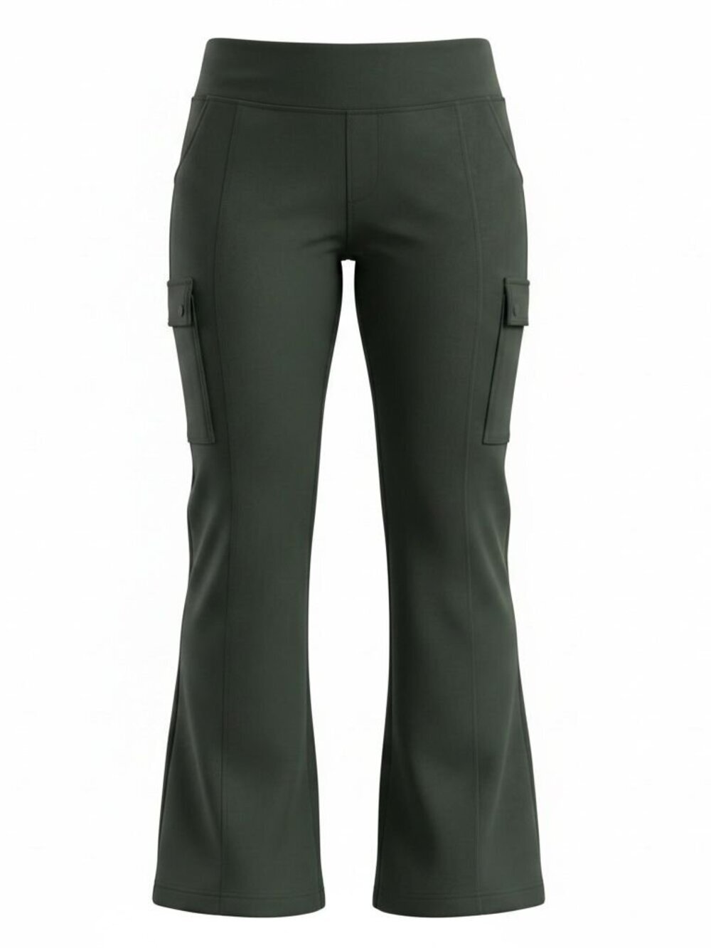 Athleta Black Cargo Flare Pants | High Rise Athleisure Pant | Women’s Activewear - Picture 4 of 10